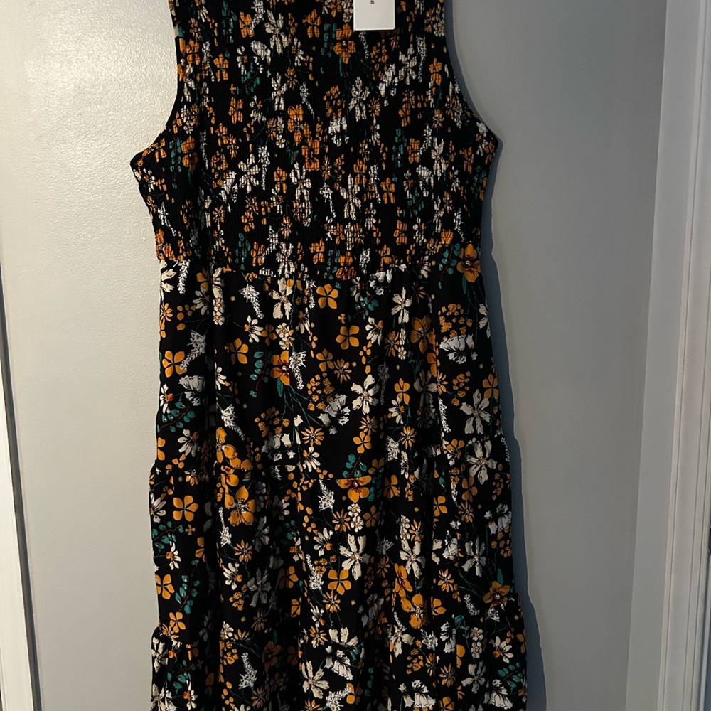 BloomChic Black and Yellow Floral Dress